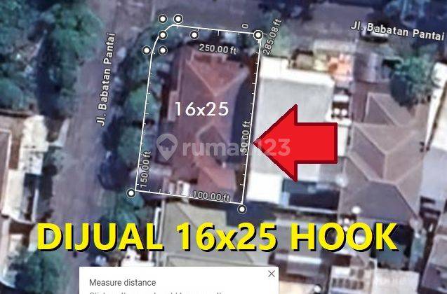 Rumah Babatan Pantai Kenjeran Hook 16x25 Hitung Tanah Dkt Mulyosari Pantai Mentari Gading Pakuwon SHM 1