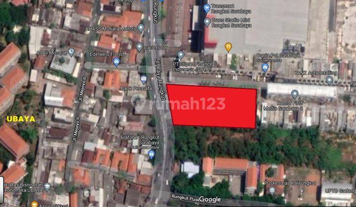 Tanah Besar Surabaya Timur 3800 m2 Lok STRATEGIS Jalan Raya Rungkut Industri Dkt Tenggilis Dijual Bawah Harga Pasar 2