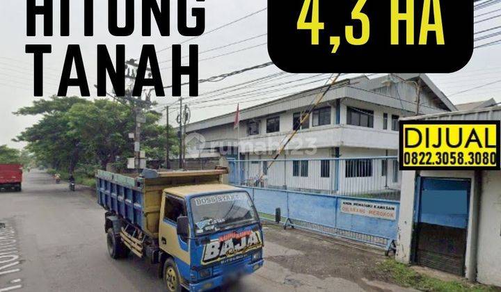 Gudang Romokalisari Surabaya Benowo Luas 4,3 Hektar Cuma Hitung Tanah Saja 5 Juta/m Cocok Pabrik Depan Sungai 1