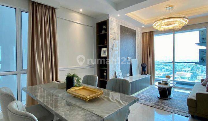 Murah Condo Grand Madison 3BR+1 (118 m²) Full Furnished Interior Lantai Tinggi City View - 3.3M, Central Park, Jakarta Barat 2