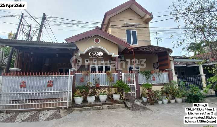 Rumah Hook Semi Furnish Siap Tempati Lokasi Harapan Indah 13769 Er
