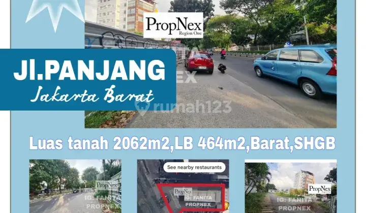 Jarang Ada Strategis Lahan Komersil di Jl Panjang, Jakarta Barat Hampir Ke Jakarta Selatan. 2