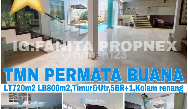 MURAH! JARANG ADA! Dijual rumah mewah bagus di Boulevard Taman Permata Buana, Jl Pulau Pantara,Jakarta Barat.