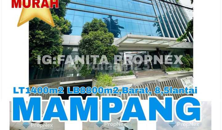 MURAH! DIJUAL/DISEWA GEDUNG KANTOR di Jl. Buncit Raya Mampang, Jakarta Selatan.