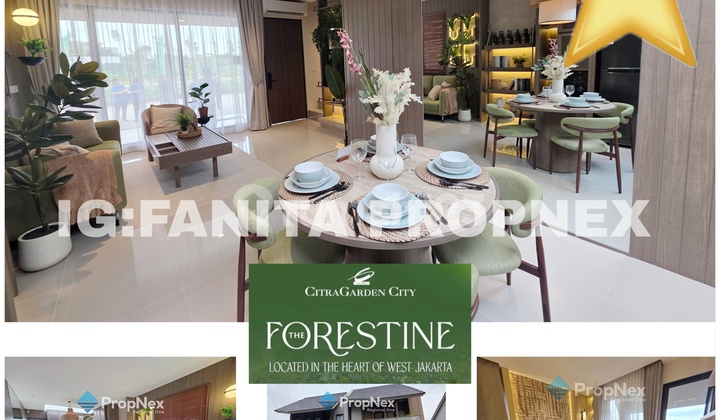 Wow hunian premium di Jakarta Barat dgn konsep 25% kawasan hijau: *The Forestine By CitraGarden City*