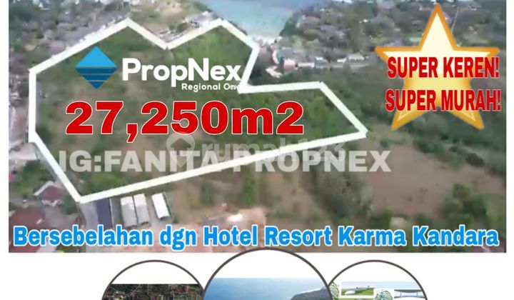 SUPER KEREN! SUPER MURAH! Dijual lahan resort view super keren di Ungasan,Kec.Kuta Selatan,Kabupaten Badung,Bali.