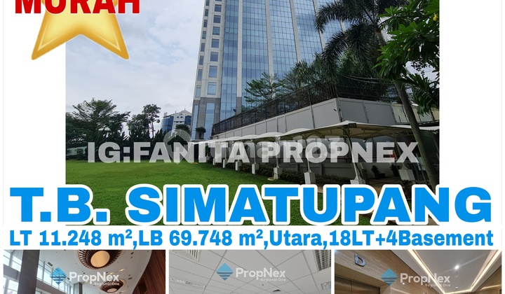 MURAH! Wow jarang ada! Dijual gedung office grade A di TB Simatupang,Jakarta Selatan.