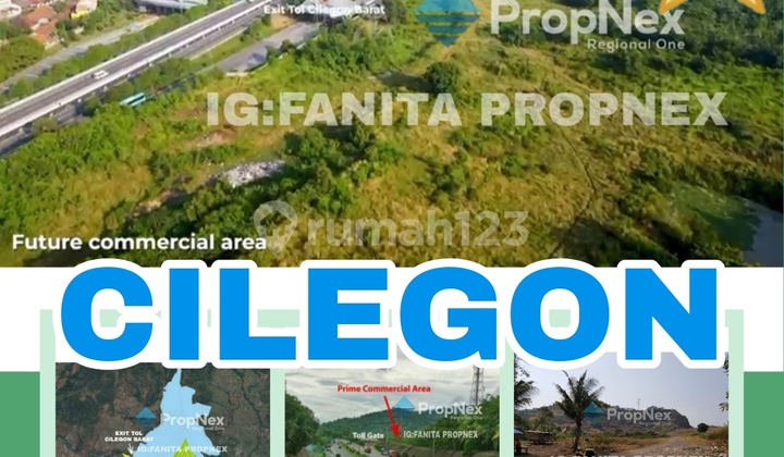 MURAH! *DIJUAL LAHAN DI CILEGON* Persis di samping gerbang tol Cilegon Barat.