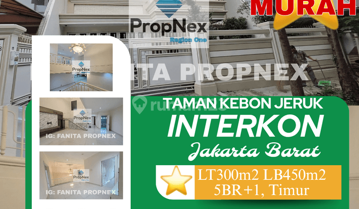 Rumah mewah di daerah orang kaya lama di Taman Kebon Jeruk Interkon, Blok I, Jakarta Barat. 1