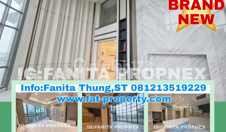 BRAND NEW! Wow unit unik garden penthouse fully furnished baru! Dijual Apartment ST MORITZ Tower terbaru dan terbaik,New Presidential Tower.