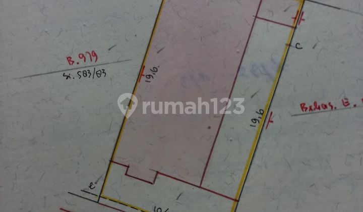  Dijual Rumah tua di Cideng hitung tanah saja Jl. Taman jatibaru 2