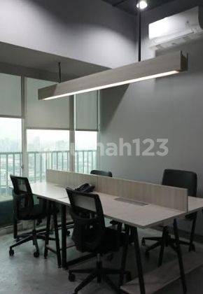 Disewakan Office Space Fully Furnished, Luas 311m2 di Grand Slipi Tower 2