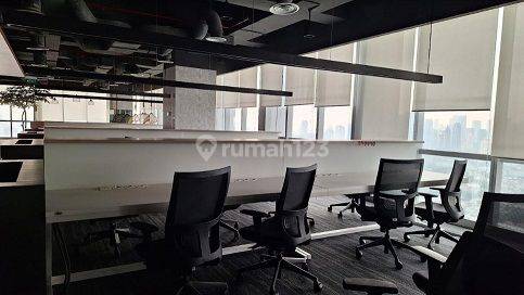 Disewakan Office Space Furnished,luas 1300m2 di Menara Sentraya, Blok M 2