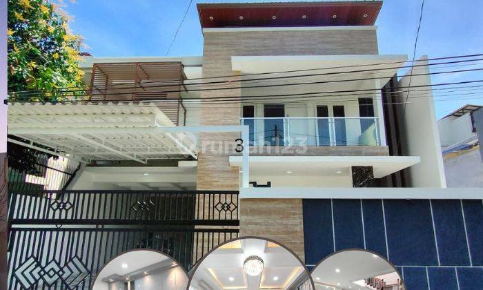 Rumah baru, 12x25, 2 lt, hdp selatan di Komplek Kejaksaan Joglo  1