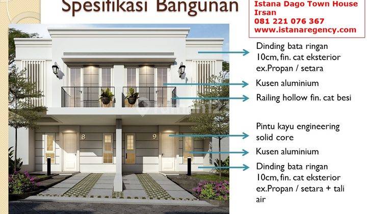 Rumah Baru 2 Lantai di Dago Asri, Istana Dago Town House  2
