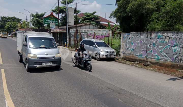 Tanah Komersial 4000M2 Jl Ry Parung Bogor Depan Hotel Transit untuk Segala Jenis Usaha Lebar 39 Meter Dekat Akses Tol Baru