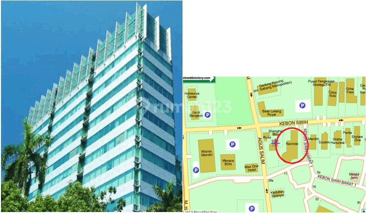 Sewa Ruang Kantor Murah 300sqm 500sqm Jakarta Pusat. 2