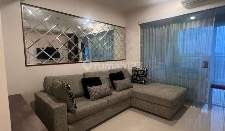 ruang tamu apartment dago suites 1 br