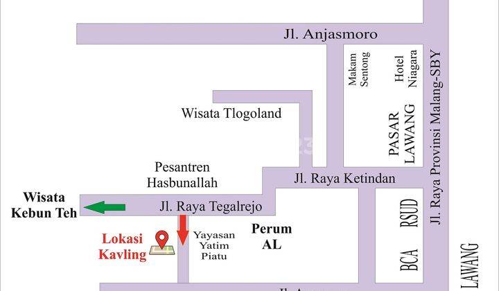Promo Tanah Kavling Ketindan Lawang Malang View Gunung Arjuna 2