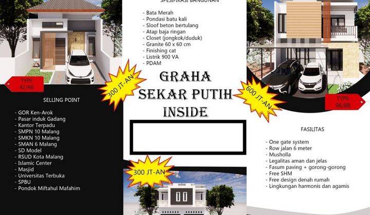 Promo Rumah Murah Wonokoyo Malang Kota Graha Sekar Putih Inside 2