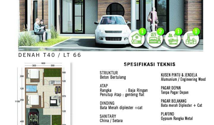 Promo Rumah Murah Buring Malang Kota Perum De Aztech Dkt Jl. Raya 2