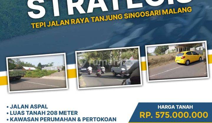 Tanah Murah Poros Banjararum Singosari Jual Cpt Cocok Buat Usaha 1