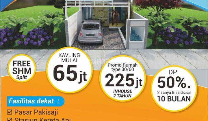 Promo Tanah Kavling Murah Pakisaji Malang SHM dkt stasiun & Pasar 2