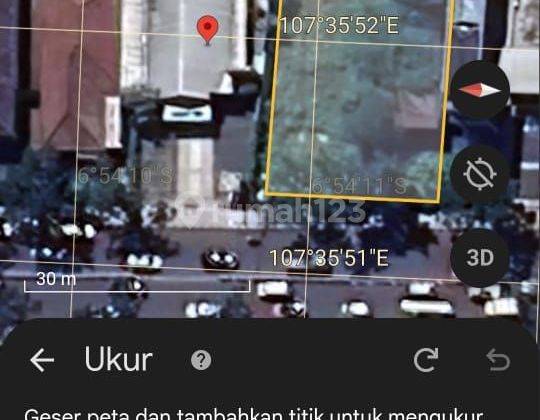 Tanah di pinggir jalan Pasir Kaliki 1