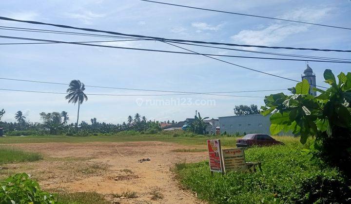 Disewakan Tanah 1,6 Ha Lebar 54m Datar Pinggir Jalan Poros Lamaru 1