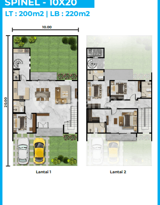 Dijual Rumah 10x20 2 Lantai Pik 2 , Over Kredit Masih 40x Uang Depan 2,5M Saja 2