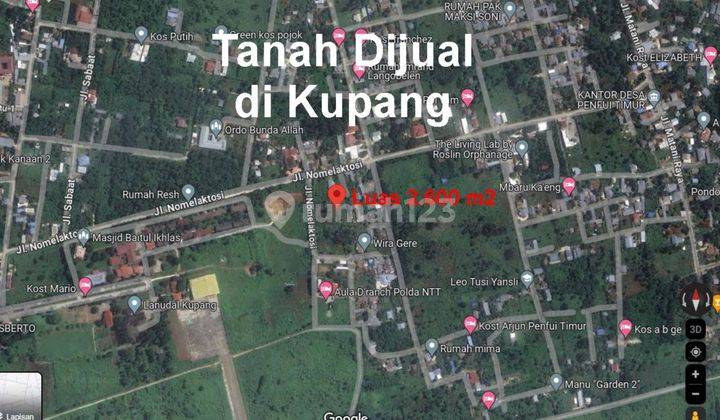 Tanah SHM 2.609 m² Penfui Timur, Nusa Tenggara Timur 1