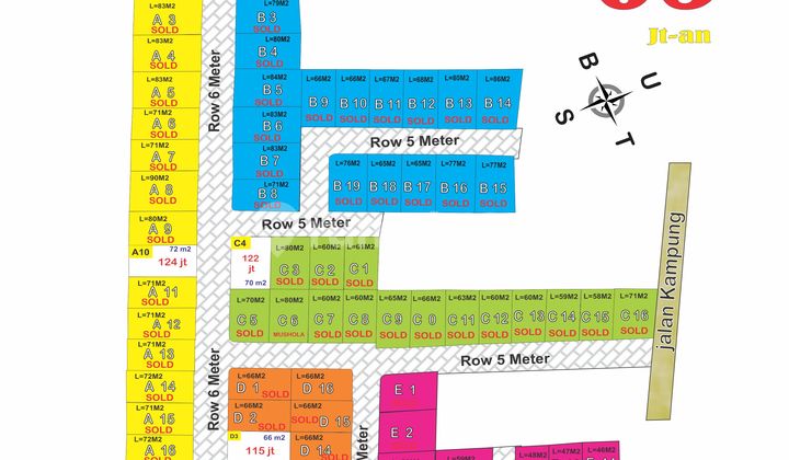 Promo Tanah Kavling Murah Ketapang Sukoharjo Kepanjen Dkt Smpn 3