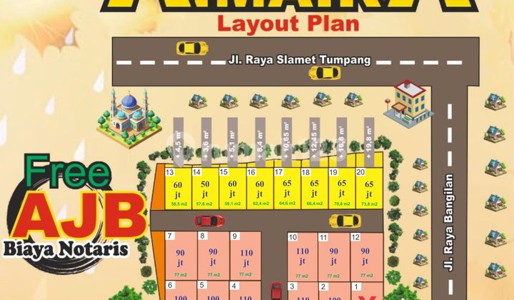 Promo Cheap Land Plots Slamet Tumpang Malang near Jl. Raya Prov