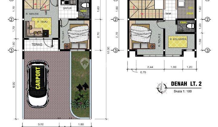 Rumah Minimalis Pesan Bangun 2 lantai dekat UMS dan UIN 2