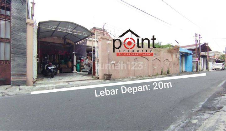 Tanah Luas 638 m² Tengah Kota Dekat Pasar Kembang Solo  1