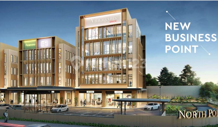 Disewakan Ruko North Point Commercial Gandeng Nava Park BSD City Ada Lift