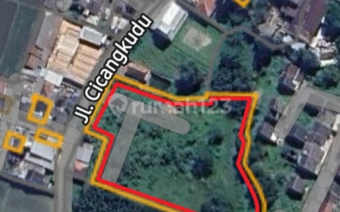 SHM certified solid land 4,881 m² on Jl. Cicangkudu, Katapang.