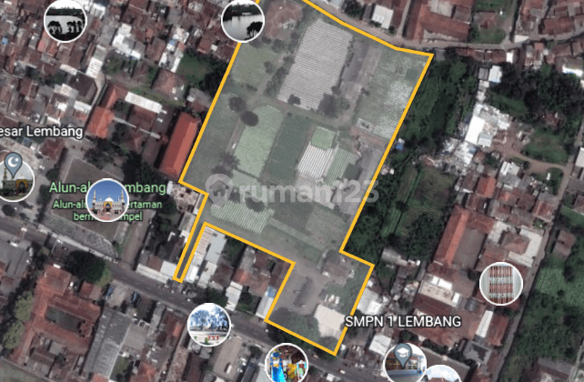 Tanah Area Komersial 2 Ha di Mainroad Raya Lembang 1
