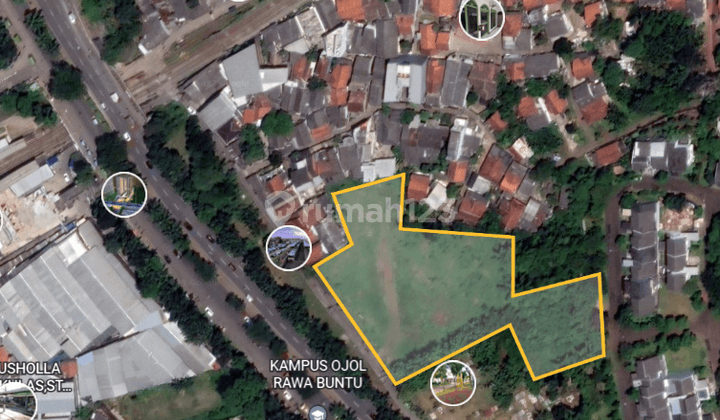 Tanah Bsd City Tangsel Strategis Luas 6.417 m² Jl Rawabuntu Raya 1