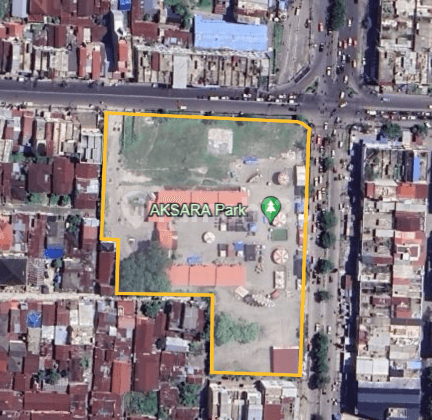 Tanah. 1,1 ha, simpang Jl. Aksara & Jl Yamin, Medan Perjuangan 2