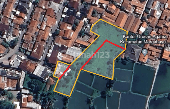 Tanah 4.832 m² Keliling Benteng Komp. Sukamenak Indah, Margahayu 1