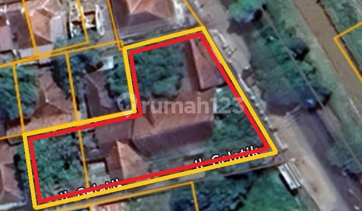 Hitung Tanah 1.374 M² SHM, Ada Rumah Lama Jl. Raya Kadipaten #