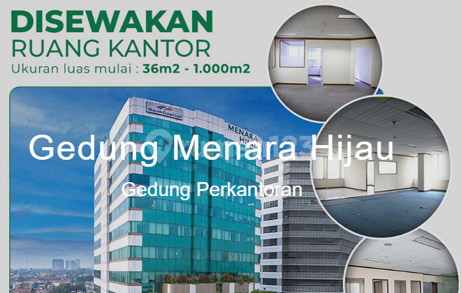 Office for rent 112 m² in Menara Hijau, Jl. Letjen M.T. Haryono Office for rent 112 m² in Menara Hijau, Jl. Letjen M.T. Haryono