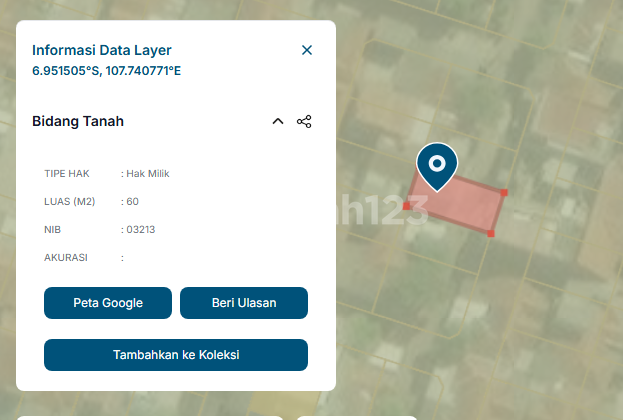 Two-story house in block A, east-facing view, Taman Cileunyi Housing Estate. 2