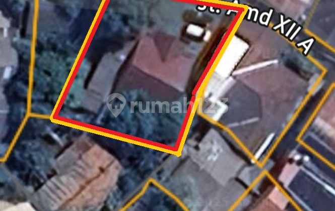 Rumah, hitung tanah 474 m² dekat Halim jl Amd XII, Kramat Jati 2