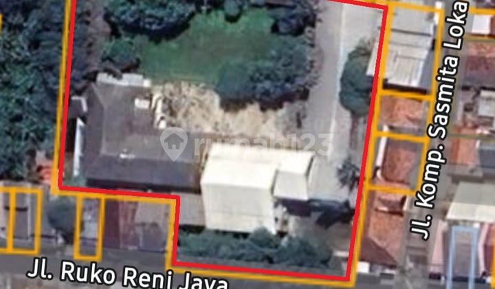 Gedung Ex Sekolah lt 3.845 M² Jl. Ruko Reni Jaya, Pamulang Barat
