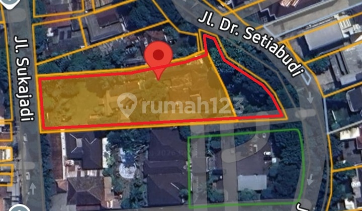 Rumah Klasik, Hitung Tanah SHM 4205 M² Akses Setiabudi - Sukajadi