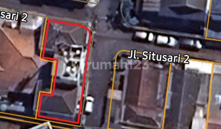 Rumah Hook 3 Lantai, Timur, Dekat Mainroad Bubat Jl Situsari 2