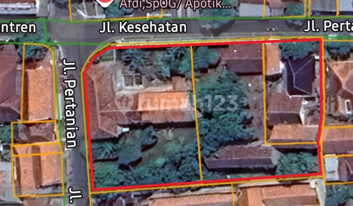 Tanah SHM 3523 M², Hook Jl. Kesehatan - Pertanian # Tanah SHM 3523 M², Hook Jl. Kesehatan - Pertanian #
