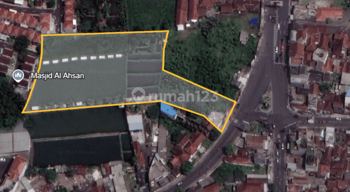 Tanah SHM 7.797 m² Strategis Depan Simpang Padayungan, Tugujaya 2